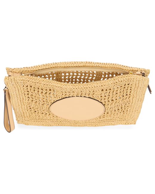 Tory Burch Natural Pouch Ella Crochet