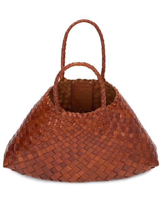 Dragon Diffusion Brown Large Woven Tote Bag