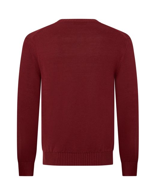 Slowear Red Crew Neck Sweater for men