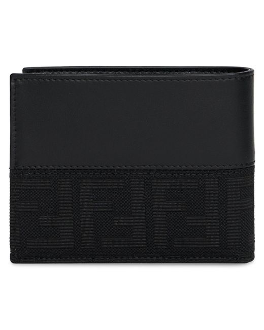 Fendi Black Wallet With Monogram for men