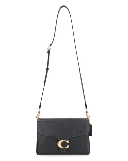 COACH Black Shoulder Bag With Tabby Chain