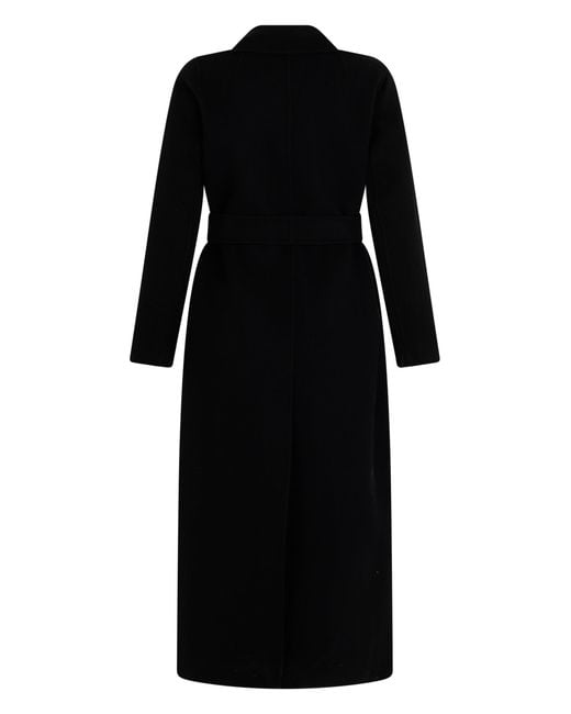 Max Mara Black Coat With Belt