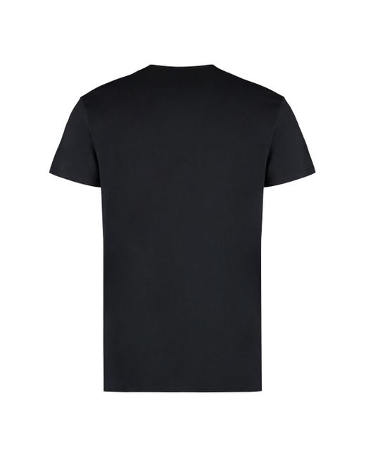 Set di 2 t-shirt in cotone di Versace in Black da Uomo