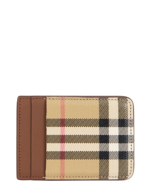 Burberry Brown Tartan Wallet for men