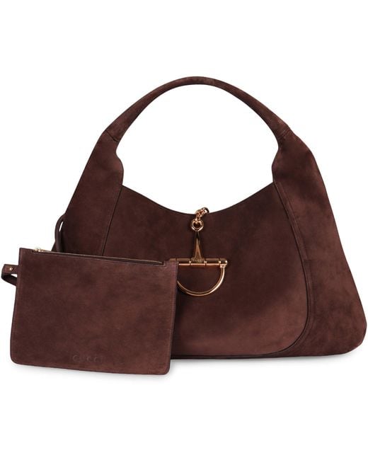 Gucci Brown Softbit Shoulder Bag Size Maxi