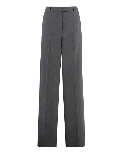 Valentino Garavani Gray Virgin Wool Trousers