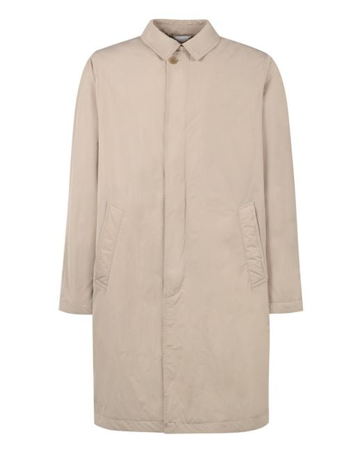 Aspesi Natural Back Slit Collared Jacket for men