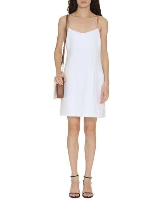 Michael Kors White Crepe Mini Dress