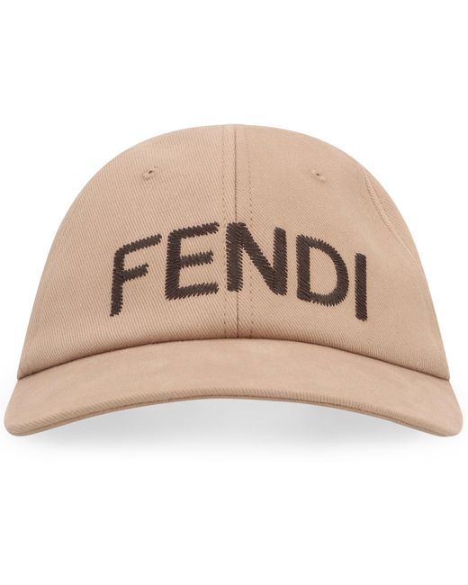 Fendi Natural Logo Baseball Cap for men