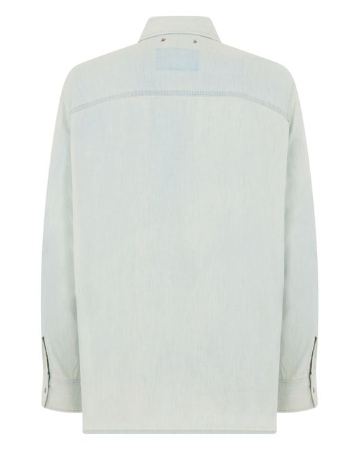 Golden Goose Deluxe Brand White Shirt Made Of Cotton for men