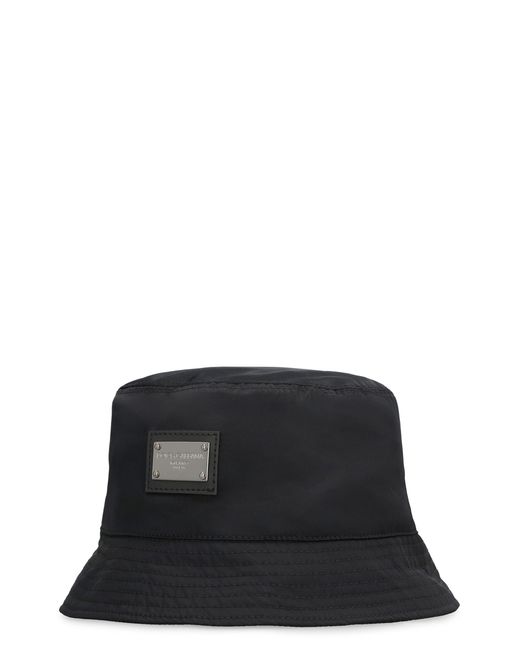 Dolce & Gabbana Black Bucket Hat for men