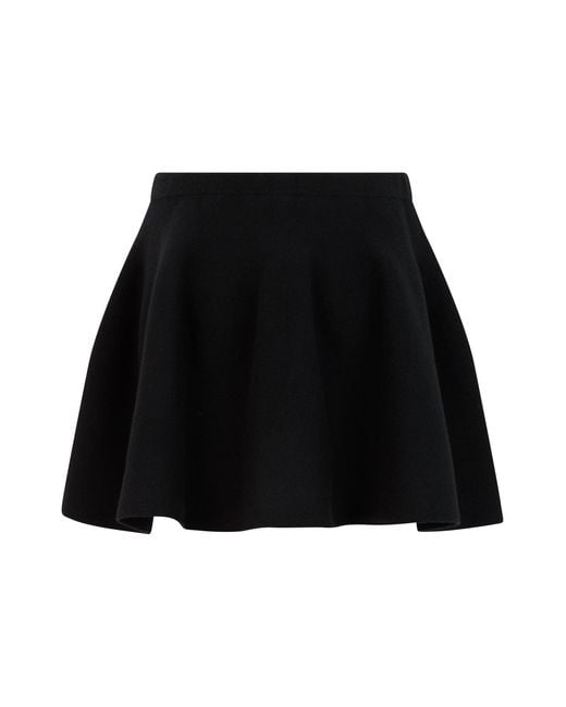 Lisa Yang Black Cashmere Knit Mini Skirt