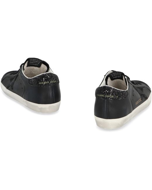 Golden Goose Deluxe Brand Black Leather Low-Top Sneakers