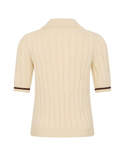 Slowear Natural Knitted Cotton Polo