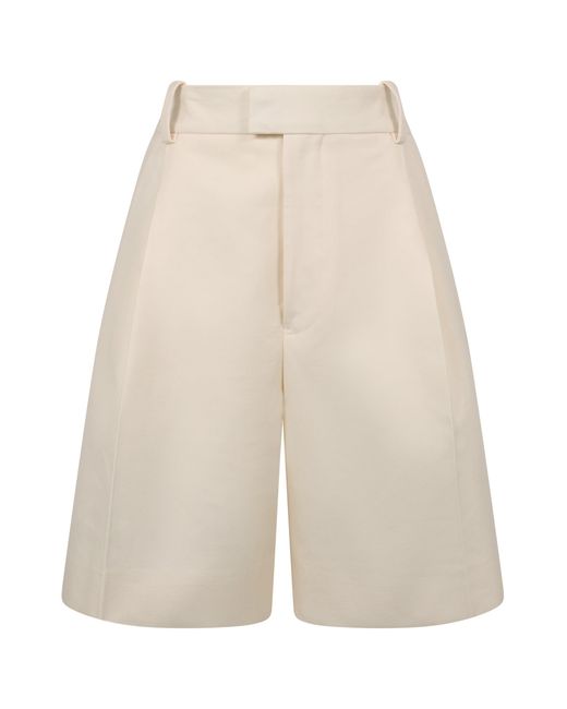 Jil Sander White Cotton Bermuda Shorts