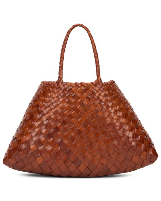 Dragon Diffusion Brown Large Woven Tote Bag