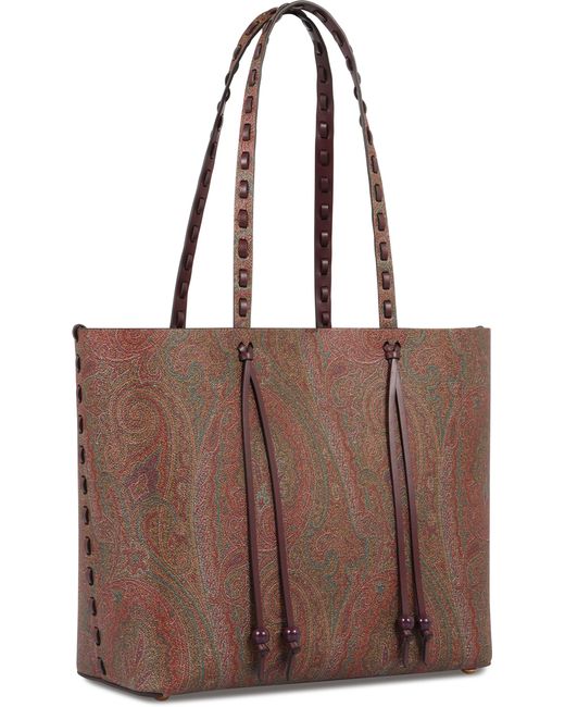 Etro Brown Arnica 1984 Medium Tote