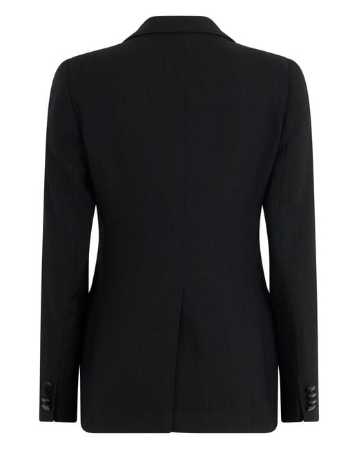 0205 Tagliatore Black Paris Single-Button Blazer