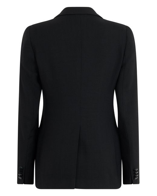 0205 Tagliatore Black Paris Single-Button Blazer
