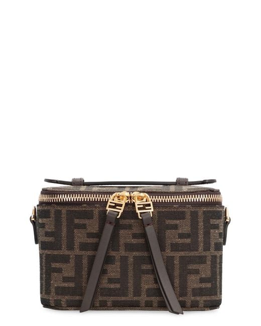Fendi Gray Mini Vanity Handbag