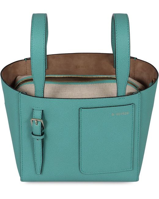 Valextra Green Soft Micro Bucket Bag