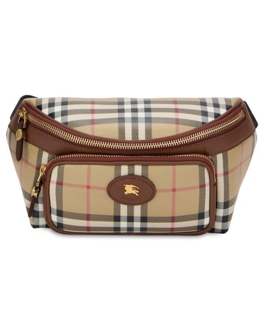 Burberry Brown Marsupio Check for men