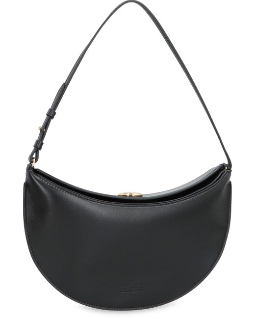 Jacquemus Black Le Petite Ovalo Leather Shoulder Bag