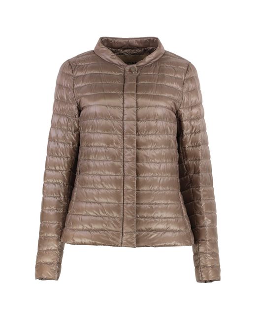 Herno Brown Elena Short Down Jacket