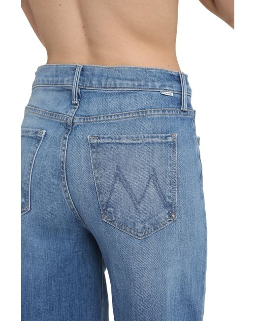 Mother Blue The Undercover Wide-leg Jeans