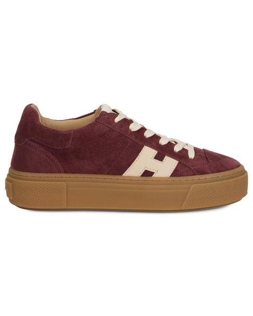 Hogan Brown Sneakers With High Sole