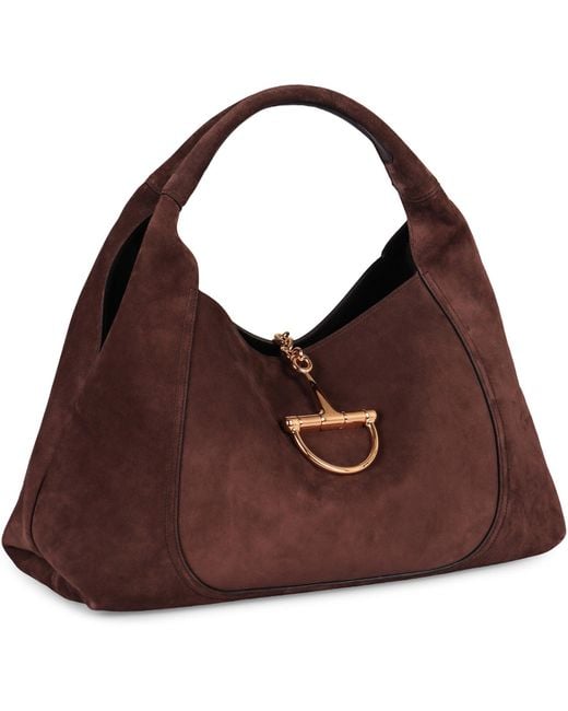 Gucci Brown Softbit Shoulder Bag Size Maxi