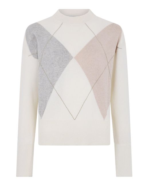 Pullover in cotone di Peserico in White