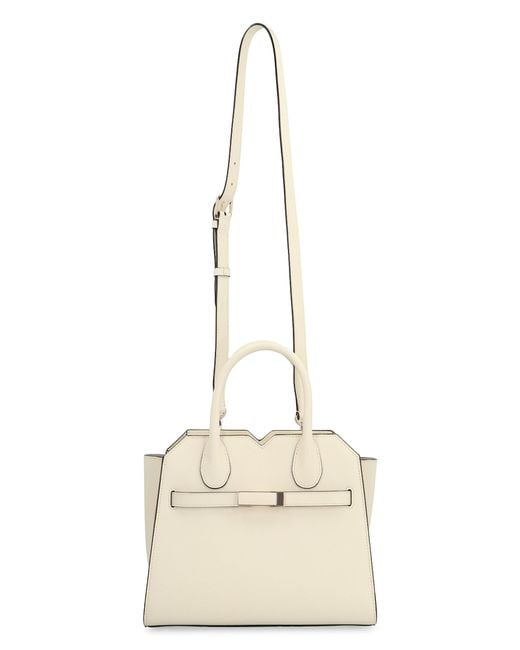 Valextra Natural Milano Mini Handbag