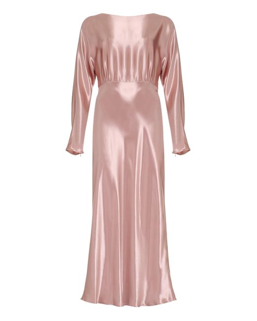 Calvin Klein Pink Naia Satin Dress