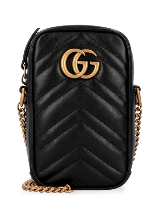 gg marmont 2.0 matelassé leather shoulder bag