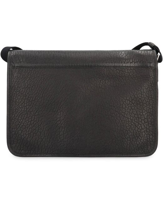 Messenger NIKI in pelle martellata di Saint Laurent in Gray da Uomo