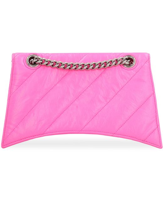 Balenciaga Pink Crush Shoulder Bag