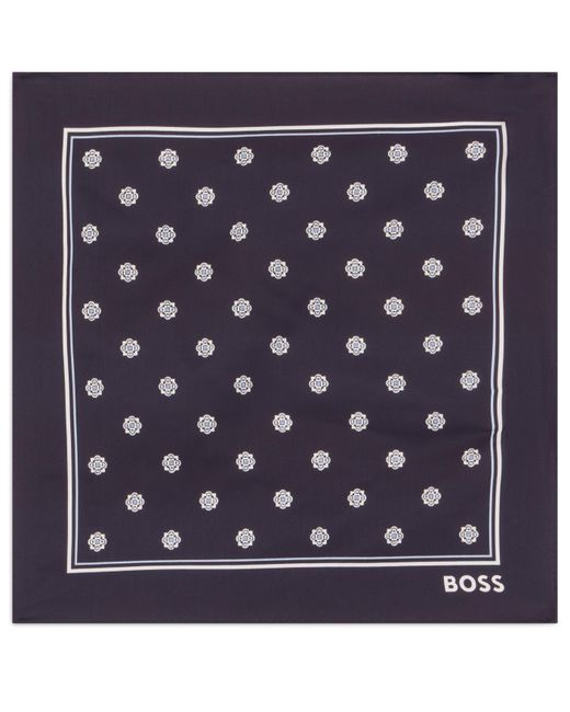 Boss Blue Pocket Handkerchief for men