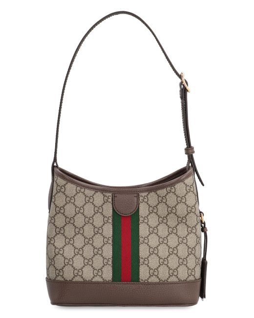 Gucci Gray Ophidia Small Fabric Shoulder Bag