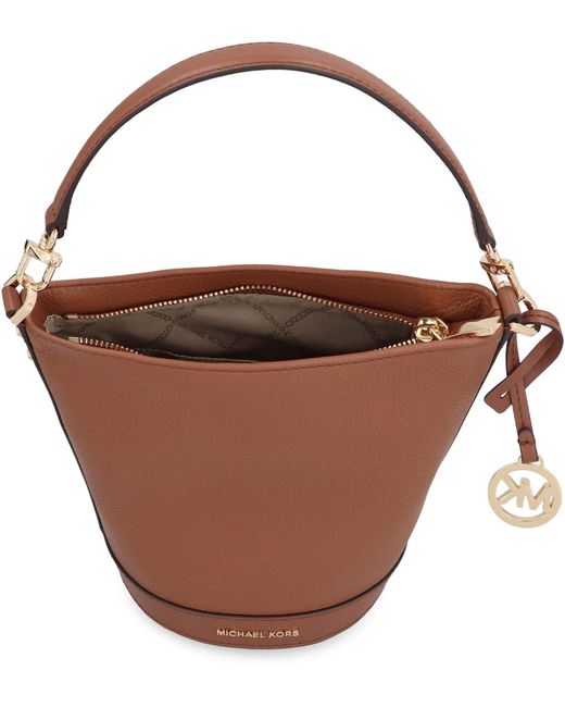 MICHAEL Michael Kors Brown Townsend Leather Bucket Bag