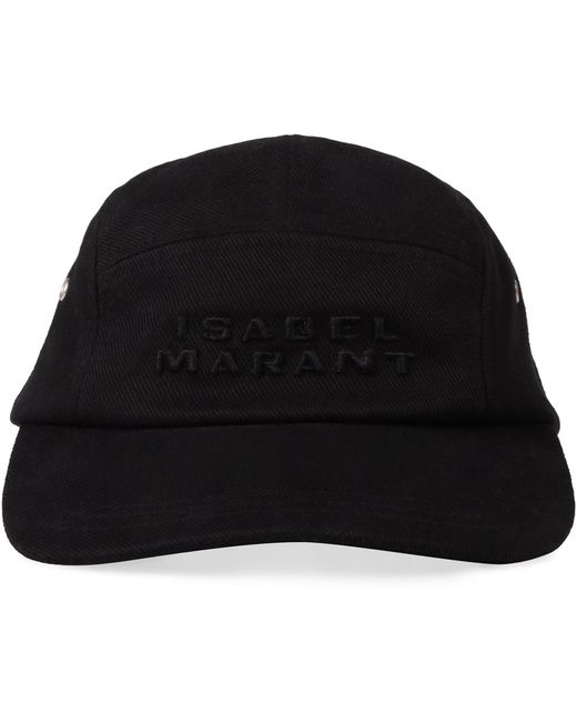 Isabel Marant Black Logo Baseball Cap