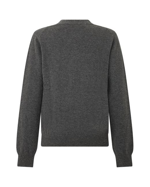 COMME DES GARÇONS PLAY Gray Wool Cardigan