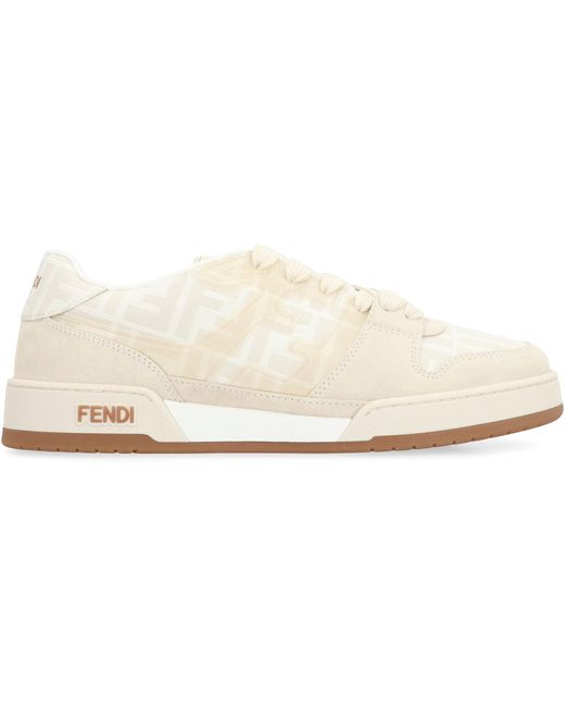 Sneakers low-top Match di Fendi in White da Uomo