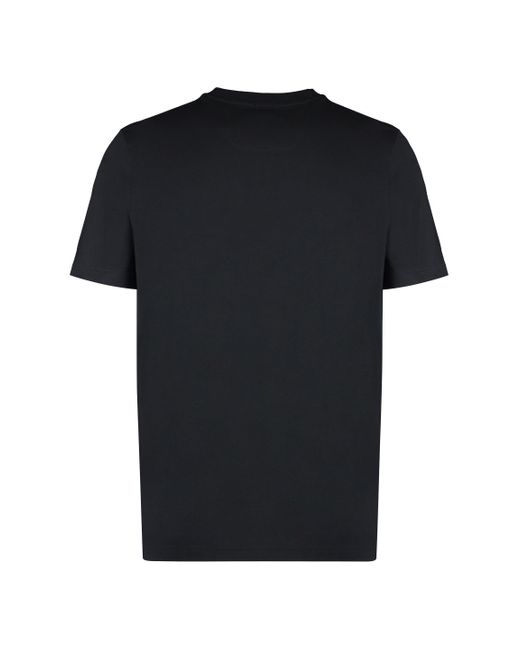 T-shirt girocollo in cotone di Boss in Black da Uomo