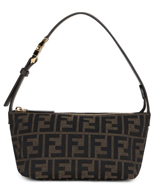 Borsetta Zip Top Small di Fendi in Black