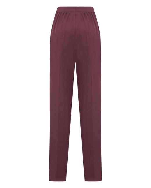 Saint Laurent Purple Tailored Silk Pants