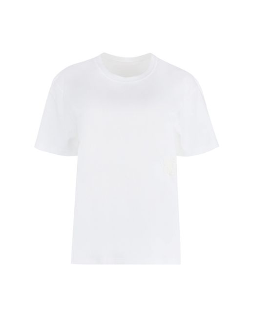 Alexander Wang White Cotton Crew-Neck T-Shirt