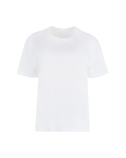 Alexander Wang White Cotton Crew-Neck T-Shirt