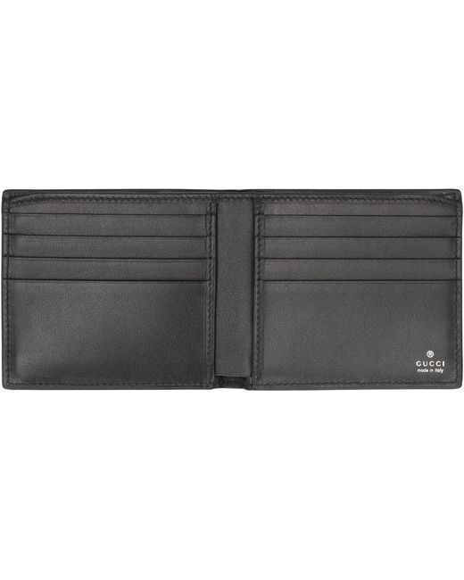Gucci Gray Bi-Fold Wallet With Clip for men