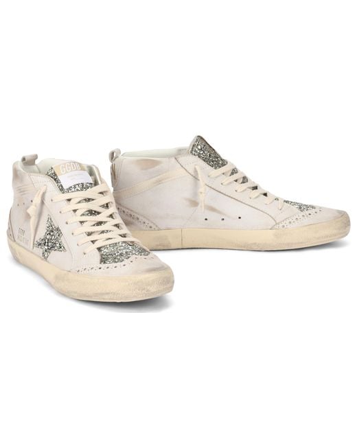 Golden Goose Deluxe Brand White Sneakers Mid-Star